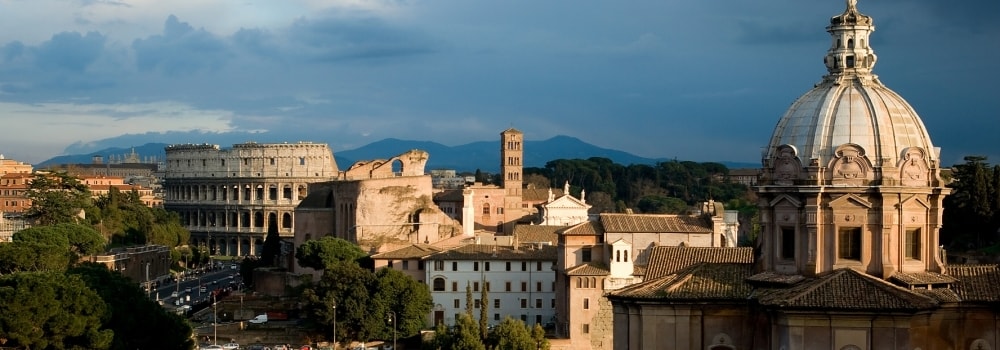 Vista della città eterna e dei luoghi più belli da vedere a Roma in due giorni.